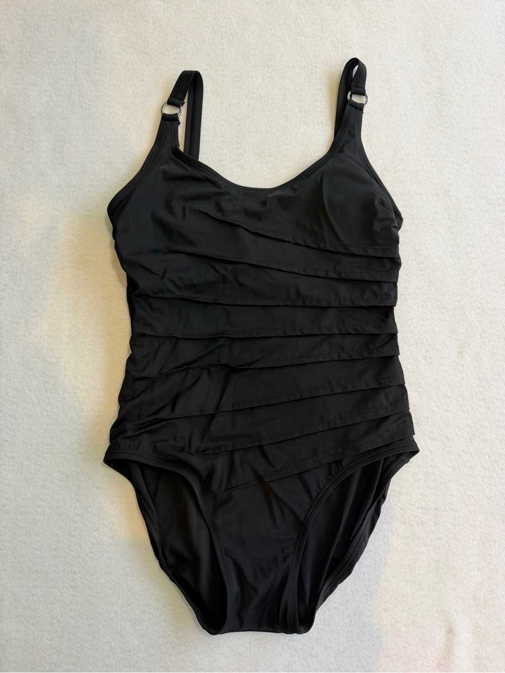 Calvin Klein Black Logo-Plate Swimwear Detail
